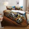 Motorcycle Race Car Bedding Set Single Twin Double Queen King Cal King Size Bed Linen Set