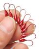 1/10/20Pcs Lifelike Lead Overturned Fishing Hooks Fishing Tackle Lure Bait Red Worm