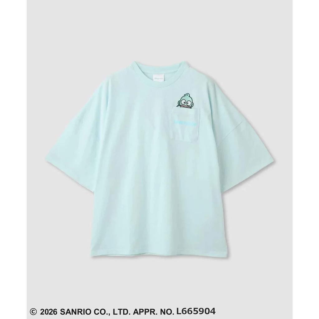 Sanrio Characters Hangyodon Pocket Embroidered Character TShirt MacHouse Jp