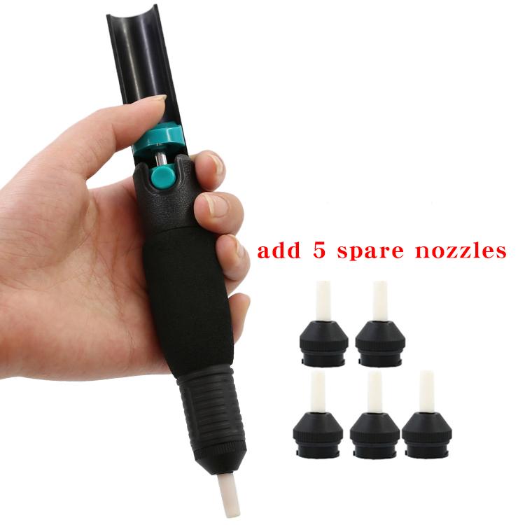 CJ-366D Powerful Dual-Ring Non-Slip Handle Solder Sucker Solder Pump Manual Soldering Tool for PCB