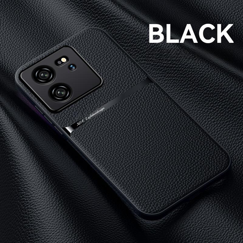 Для Xiaomi 13T Pro чехол магнитный автомобильный держатель-подставка противоударные чехлы для телефонов для Xiomi Xiaomy Mi13T Mi 13T 13 T Pro кожаная задняя крышка