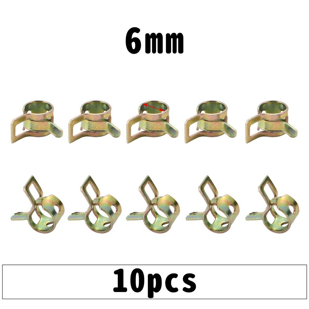 10 шт./компл. 6 мм-26 мм автомобильный топливный шланг, водопроводная труба, воздушная трубка, пружинные зажимы, зажимы для мотоцикла, скутера, квадроцикла, картинга