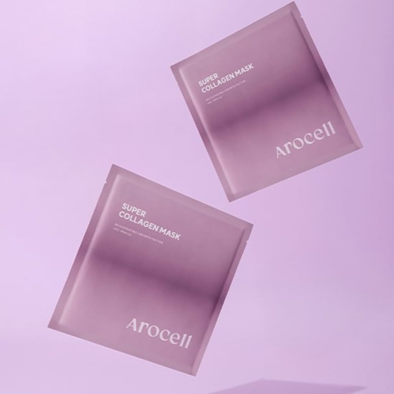 AROCELL Супер Коллагеновая Маска 2 типа (Высокоочищенная коллагеновая ночная маска 4 листа/7 листов) (Выберите 1)