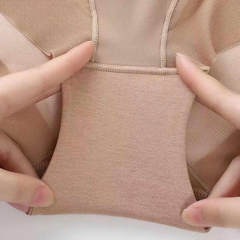 Seamless Breathable Mesh Intimates Body Shaper Panties High Waist Shapewear Elastic Intimates Slimming Girdle Underwear