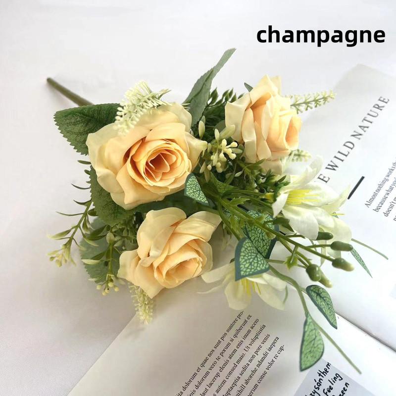 Скандинавская имитация цветка розы свадебный реквизит для фотосъемки цветочная композиция украшение для дома искусственные цветы украшение для гостиной вечный цветок