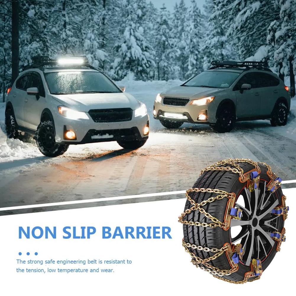 1 шт. противоскользящая цепь для автомобильных шин, цепь для седана, внедорожника, универсальный внедорожник, нет необходимости в домкрате во время зимнего вождения, анти E4k8
