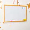 Hanging Blackboard Whiteboard Magnetic Wear-resistant Chalkboard Wood Small Wooden Double-sided