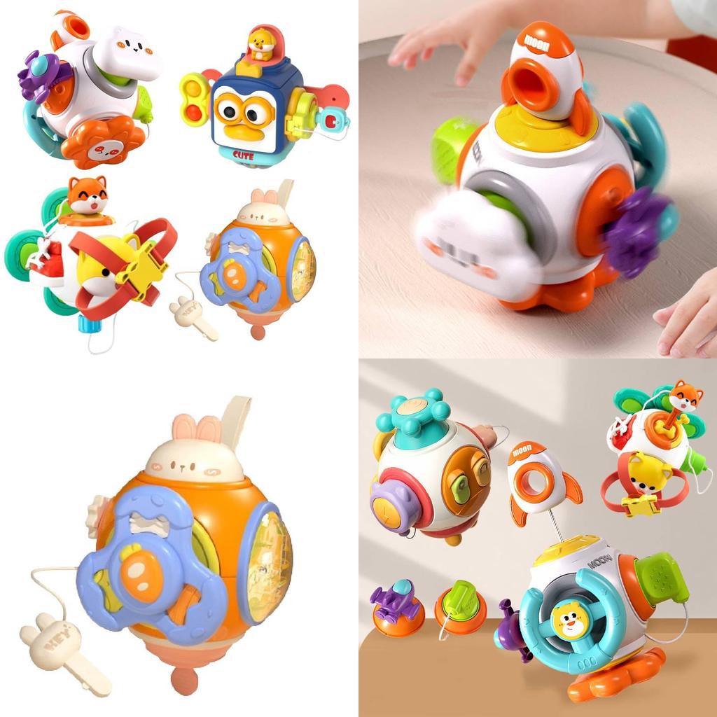 Educational Baby Grasping Ball Sensory Toy Six-sided Busy Cube For Early Learning