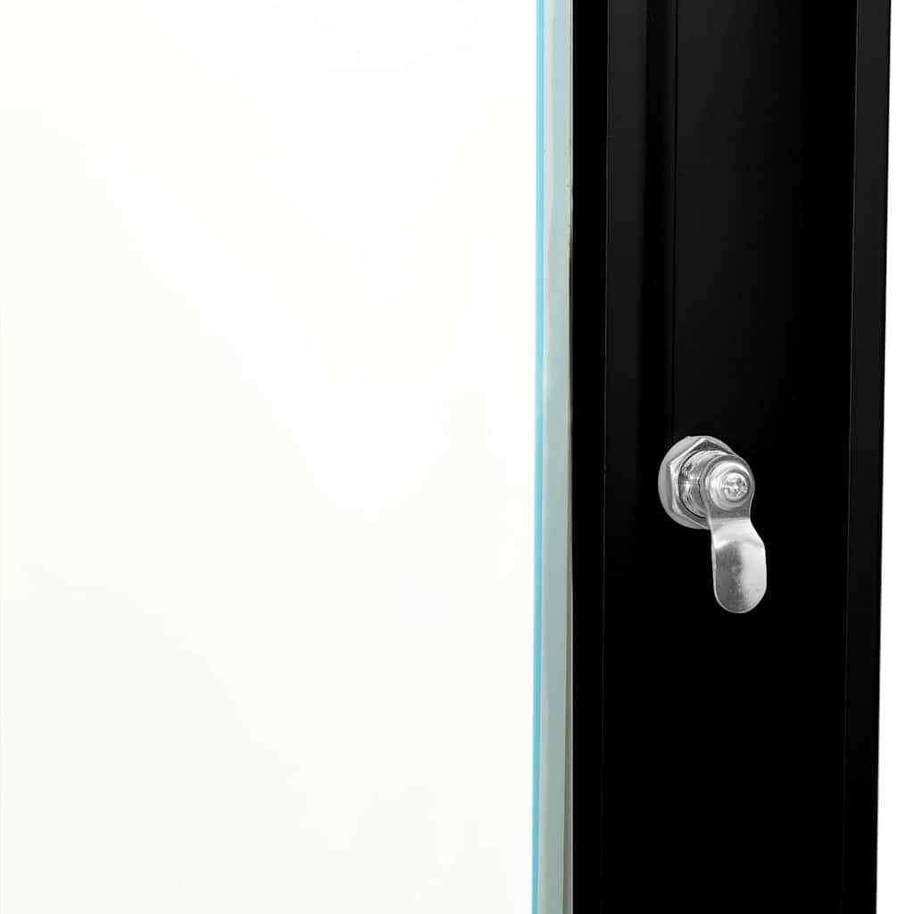 Network Cabinet with Storage Black 53 x 45 x 21 cm Steel
