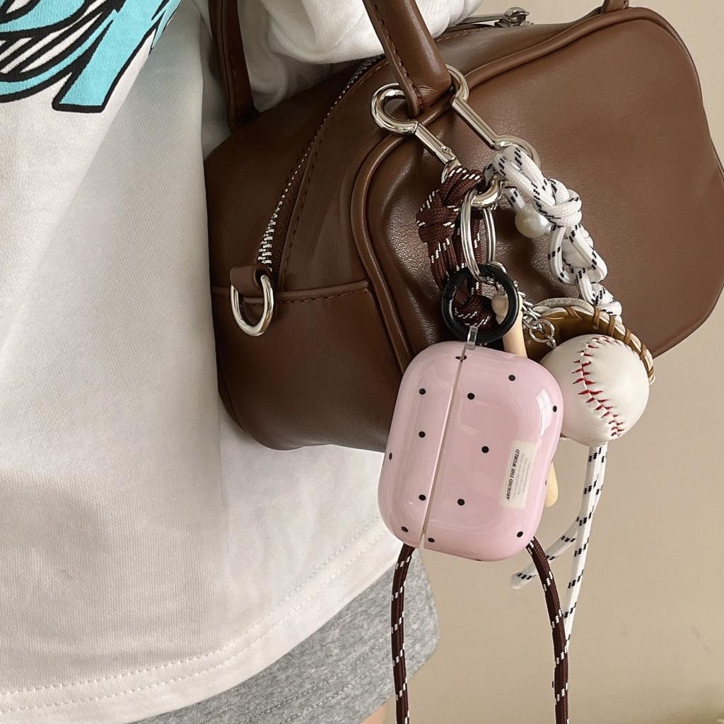 Летний чехол в стиле INS, простой, в горошек, для AirPods Pro / pro1, с подвеской для AirPods 1 / 1-го поколения
