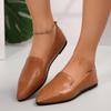 Мода Мода Слипоны Лоферы 2025 Женская обувь Дышащие Балетки Мелкие Балетки Женские Мягкая Подошва Острый Носок Туфли-лодочки Большой Размер 43