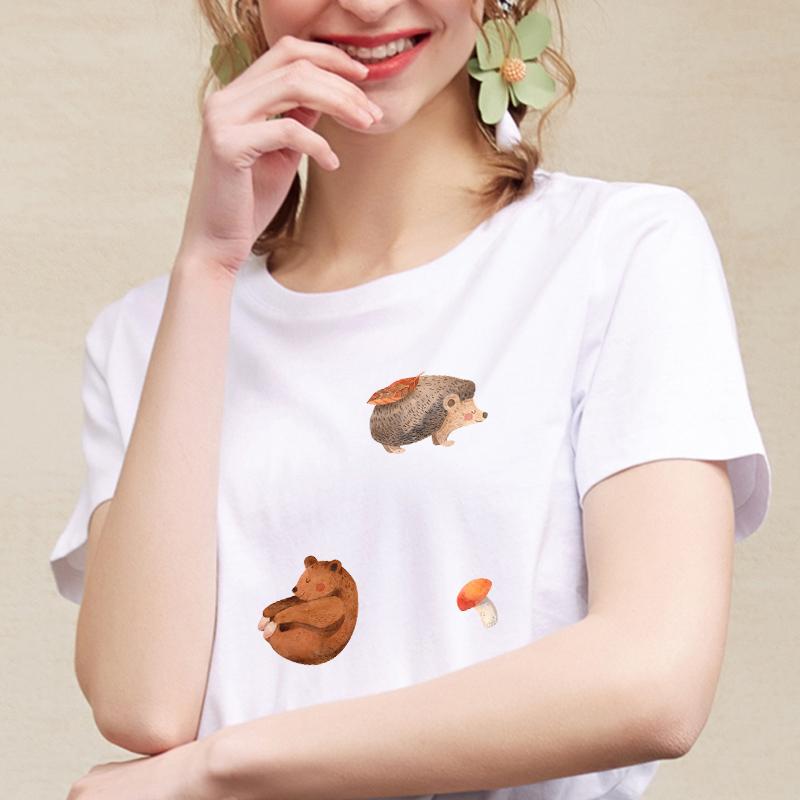 Наклейки на одежду в стиле бохо с животными, нашивки, футболки, толстовки, термопресс, аппликации, наклейки на одежду, термоклей