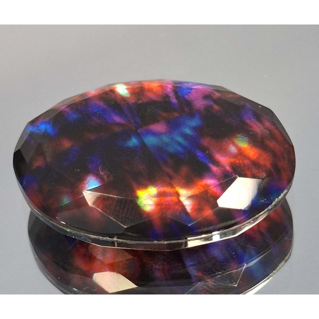 54-56 Ct Natural Ammolite Opal Like Oraganic Oval Cut Beautiful Loose Gemstone