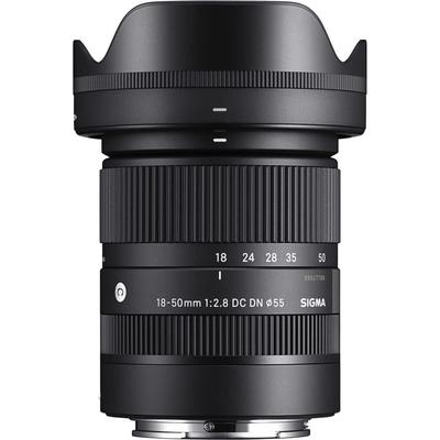 Объектив Sigma DC DN для стандартных беззеркальных камер Sony 18-50mm F2.8 E-mount, зум, камера APS-C, Contemporary.