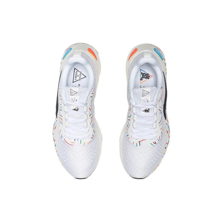 Li Ning Arashi Скользкие, износостойкие, легкие низкие беговые кроссовки Женские Белый Мультиколор ARHQ068-5
