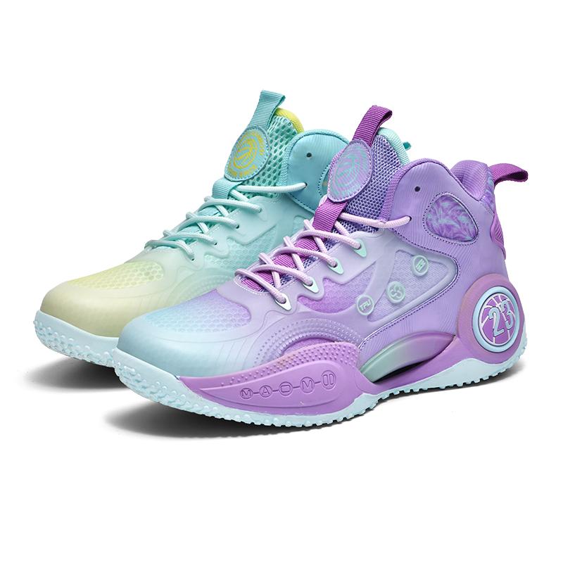 New Mesh Breathable Running Shoes Fitness Training Sports Shoes Wear-resistant Anti-slip Luminous Basketball Shoes