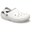 Crocs 203591 10m Classic Lined Clogs White Grey