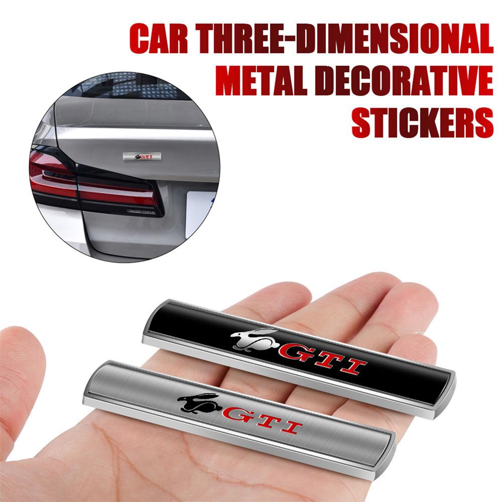 CAT1 Car Trunk Body Fender Emblem Metal Sticker Decoration for Volkswagen VW GTI RLine 4Motion Touareg Passat b6 b5 Polo Golf 4 5 6 7