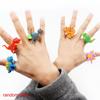 6PCS Flexible Cute Cartoon Soft Children Jewelry Kids Gift Fashion Accessories Dinosaur Ring