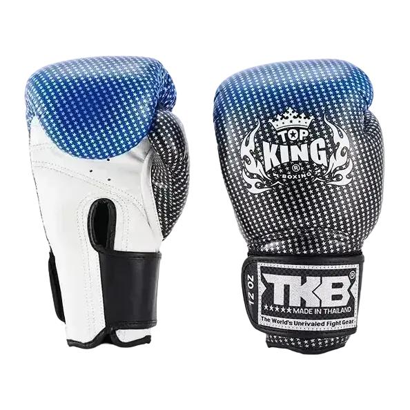 Top King Super Star Blue Muay Thai Boxing Gloves 12OZ