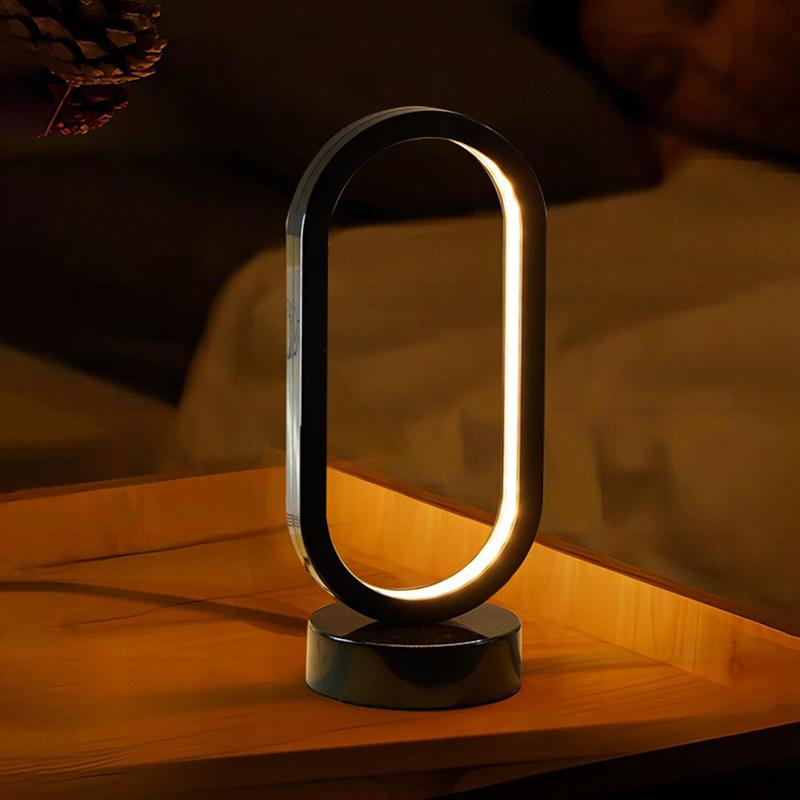 Светодиодная настольная лампа с разъемом USB, 3 цвета, прикроватная лампа, украшение для гостиной, настольная лампа, освещение