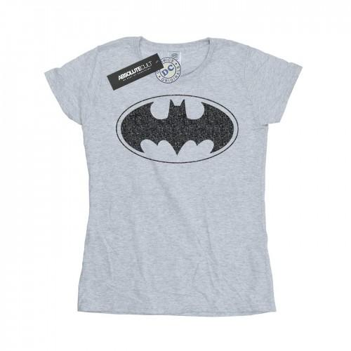 DC Comics Womens/Ladies Batman One Color Logo Cotton T-Shirt
