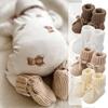 New Baby Bow Tie Knitted Sock Shoes Non-Slip Soft Sole First Walker Socks Cute Crawling Sock for Infants Toddler Footwear