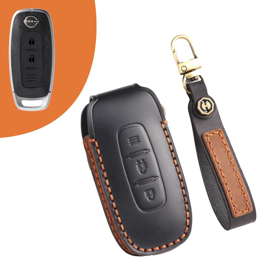 [Nissan]Handmade cowhide  Car Key Cover for Teana Sylvania Qijun Tiida Bluebird Floor Lantuda Jinke