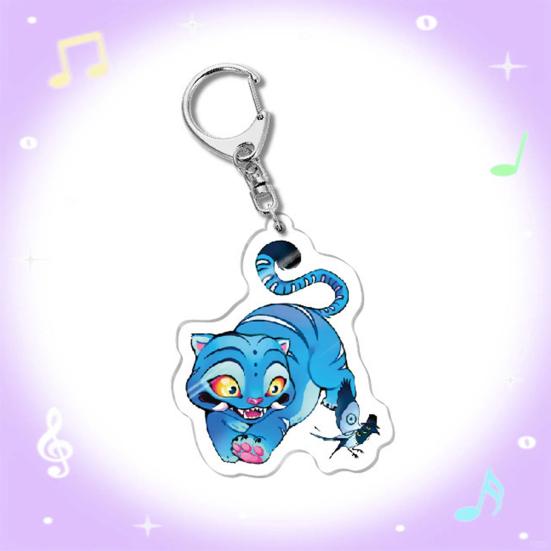 Корейский Поп Мультфильм Шарм Акриловый Аниме Персонаж Мальчик Тигр Брелок Шарм Милый Шарм для Сумки Рюкзака
