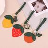 Cute PU Fruit Keychain Fruit Shape Door Lock Access Tags Creative Bag Pendant  Key Accessory