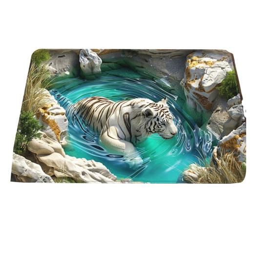 3D Визуальная Яма Ковер Оптическая Иллюзия Напольный Коврик Реалистичный Рисунок Ямы Придверный Коврик Тест И Игра