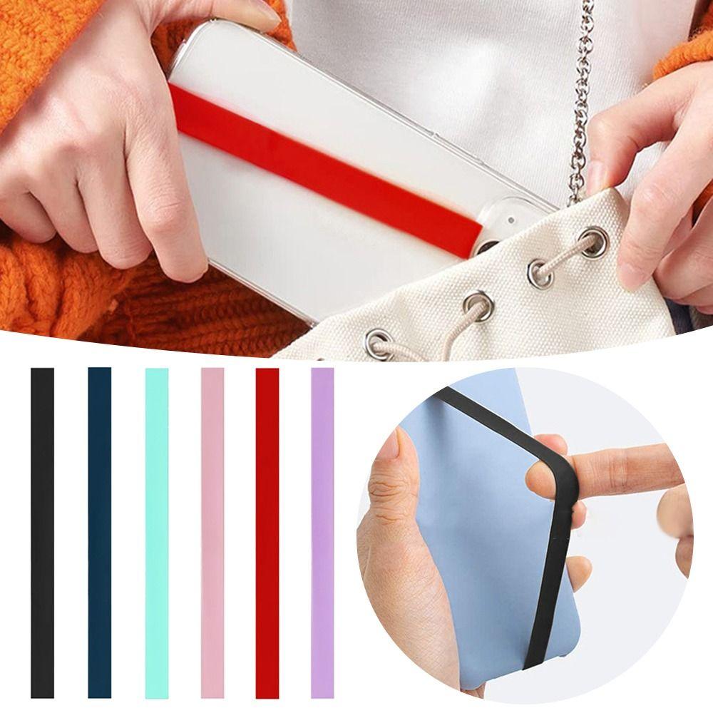 Цветной чехол для телефона, силиконовый ремешок для телефона, держатель для телефона, держатель для пальцев, аксессуары для телефона