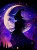 Fantasy Starry Sky Halloween Diamond Painting New Collection 2024 Witch Moon Magic Diy Full Drill Rhinestone Embroidery Arts Mosaic Cross Stitch Kits