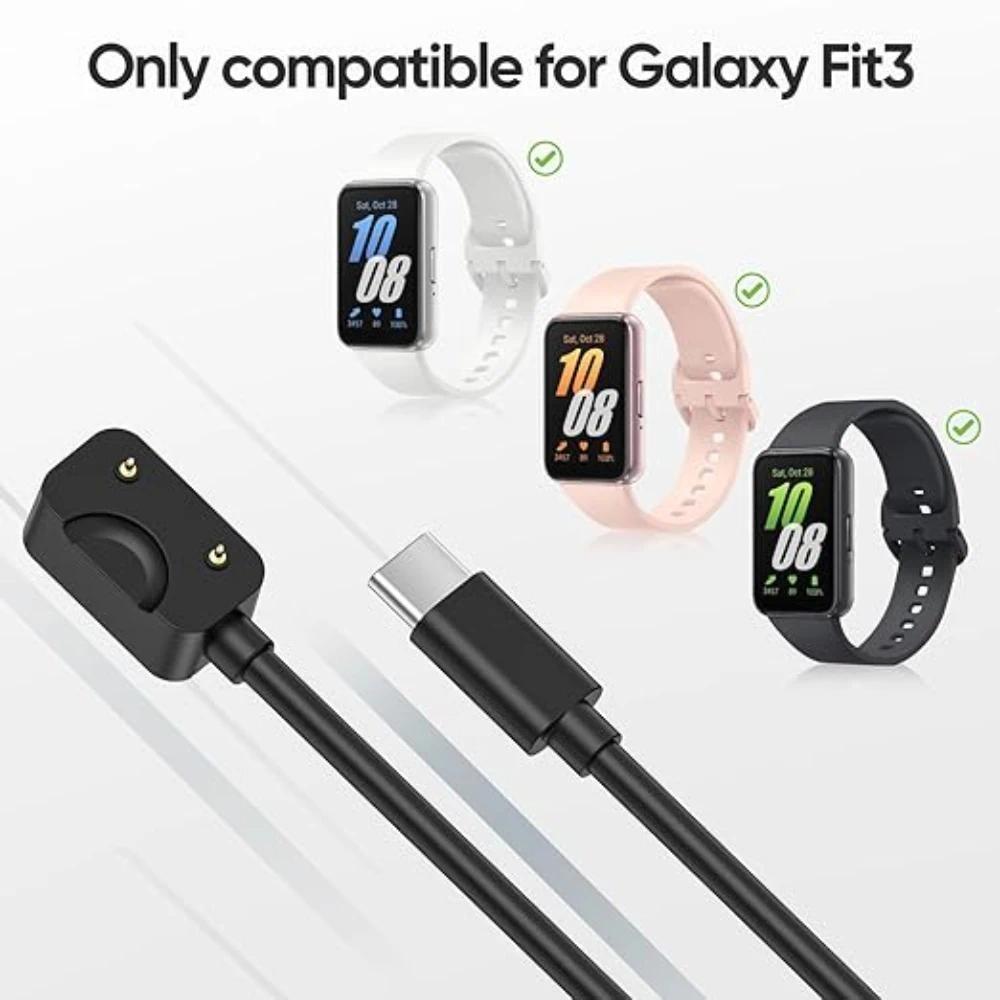 FONKEN Магнитный адаптер для зарядки USB A/Type C для смарт-часов Samsung Galaxy Fit 3 R390