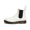 Dr. Martens 2976 Round Toe Elastic Band Short Chelsea Boots Unisex Boots White 26228100