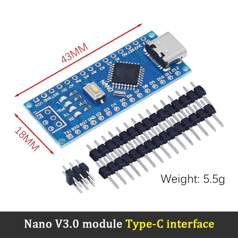 Акция для arduino Nano 3,0 Atmega328, совместимая плата с контроллером WAVGAT, модуль PCB, макетная плата без USB V3.0