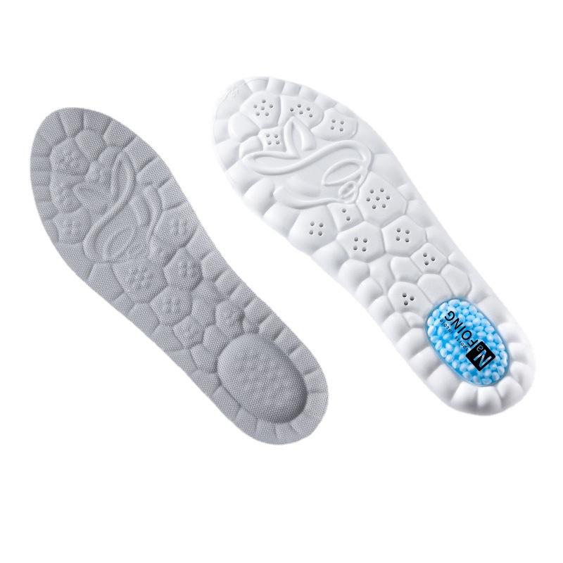 Sports Insoles Are Really Explosive, Silicone Shock Absorption, Casual Comfort, Breathability, Small White Insoles, Basketball Air Cushioned Insoles
