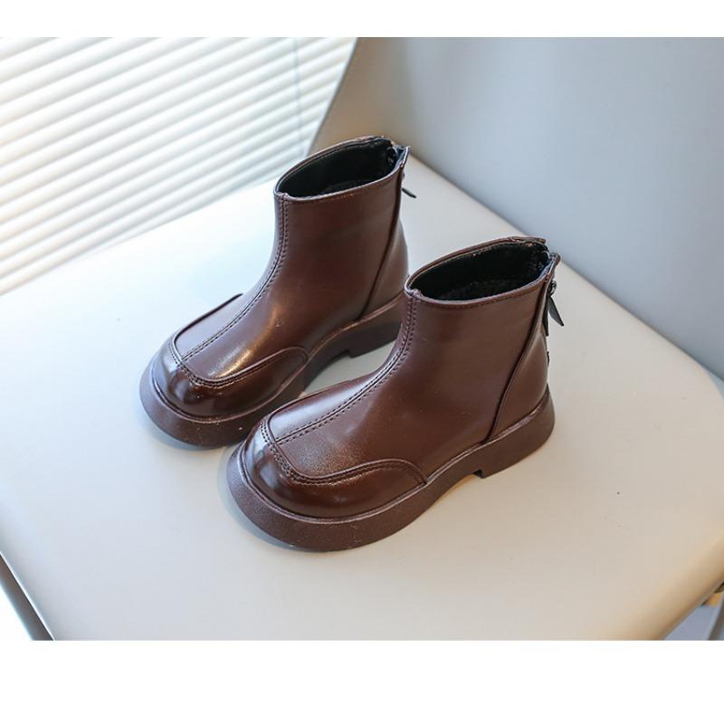 Ретро мода новые детские сапоги осень и зима женские сокровища короткие сапоги бархатные хлопковые туфли