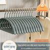 Luxury Non-Slip Plastic Hanger for Adults - Traceless Semicircular Design for Home & Clothing Stores