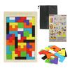 Wooden Puzzle Tetris Shaped Jigsaw Puzzle with Storage Bag Toy for Ages 6 and Up Thickness 7mm Gift MA SELE