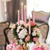 4pcs LED Taper Candles Pink Flameless Wedding Candle Timer Remote Battery-operated Table Home Decoration Electronic Candle