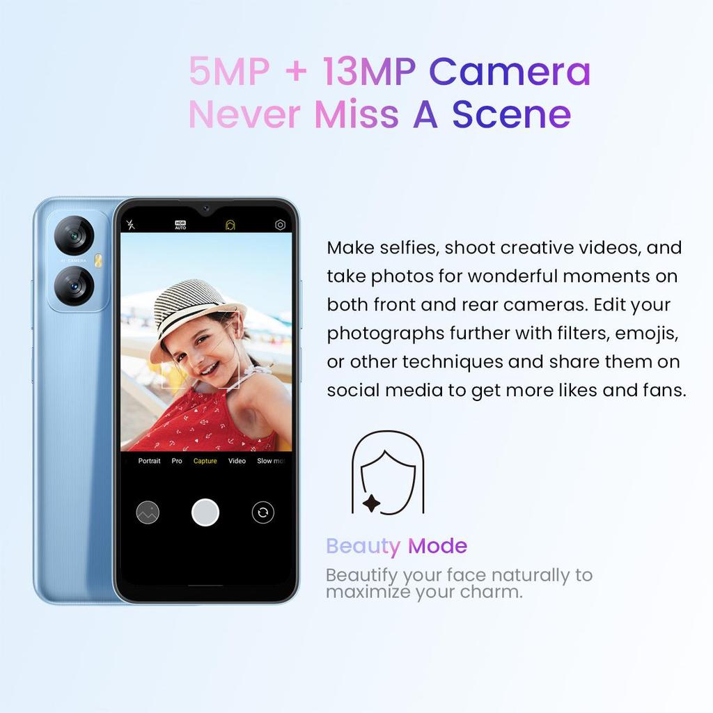 Blackview A52 Pro New Smartphone 4GB 128GB 6.5 Inch Android 13 Cellphone 5180mAh Dual 4G 13MP Rear Cameras Mobile Phone