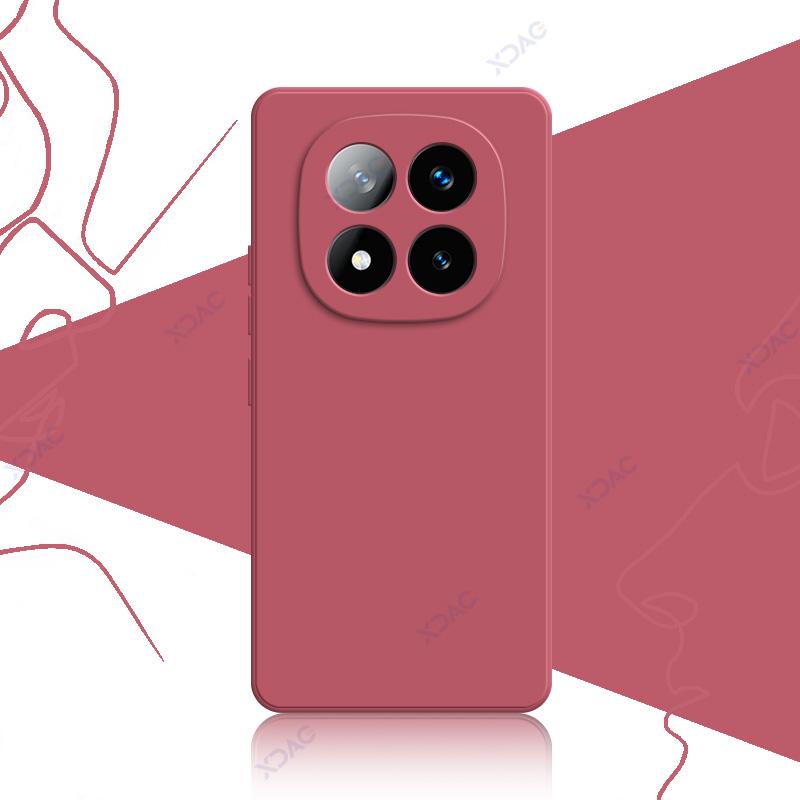 Чехлы для телефонов Redmi Note 14 Pro Plus 5G Мягкий квадратный жидкий силиконовый чехол-накладка RedmiNote14ProPlus Anti-fall Coque Bag