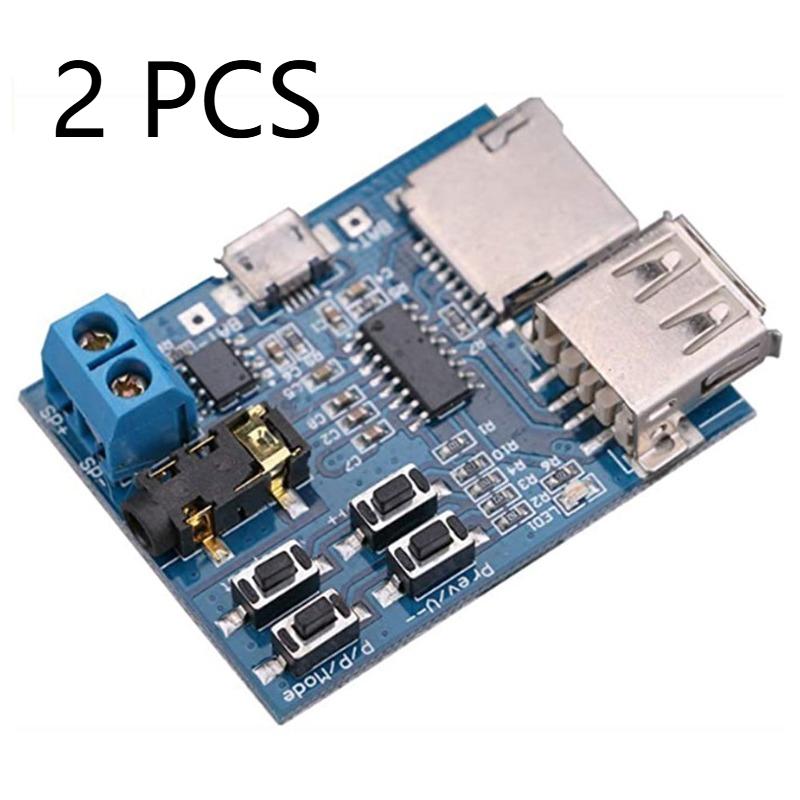 MP3 Lossless Decoder Board With Built-in Amplifier TF Card U Disk Audio Player Module DC 3.7-5.5V Auto Play Music Decoding Board