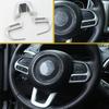 My Good Car ABS Chrome Steering Wheel Cover Trim Stickers for Jeep Compass 2017 2018 Renegade 2015 2016 2017