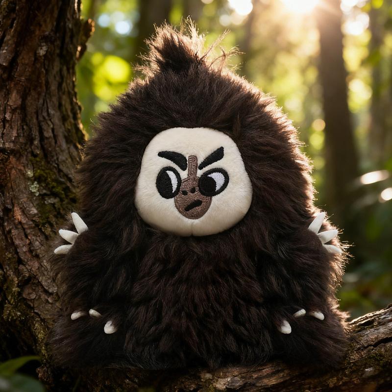 Kawaii White-faced Saki Plush Toys Interesting Animal Dolls Exquisite Desktop Ornaments Fluffy Decorative Dolls Birthday Present