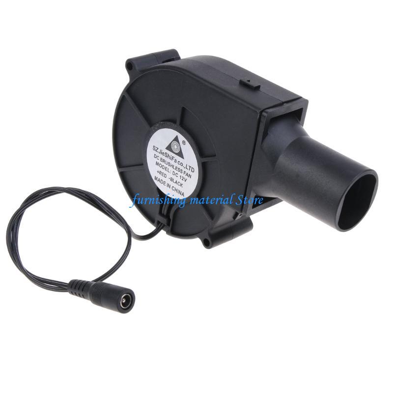 Y5GD Portable Outdoor BBQ Fan Air Blower for Barbecue 4200RPM Speed 5.5x2.1mm Plug