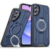 For Samsung Galaxy A15 5G/4G Magnetic Case Rotating Ring Kickstand PC + TPU Shockproof Phone Cover
