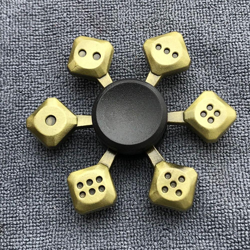Zinc Zinc Zinc Alloy Finger Spinner Brass Color Hand Spinning Gyro Toy Fidget Spinner Adults Gift