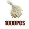 1000 Прямоугольных Бирок для Маркировки, Этикетки для Отображения Цены с Подвесным Шнурком для Подарков, Ювелирных Изделий